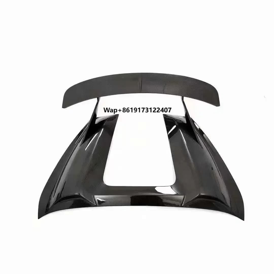 Rear Spoiler Rear Trunk Wing Lip Cover Bodykit Carbon Fiber Spoiler for 718 Car