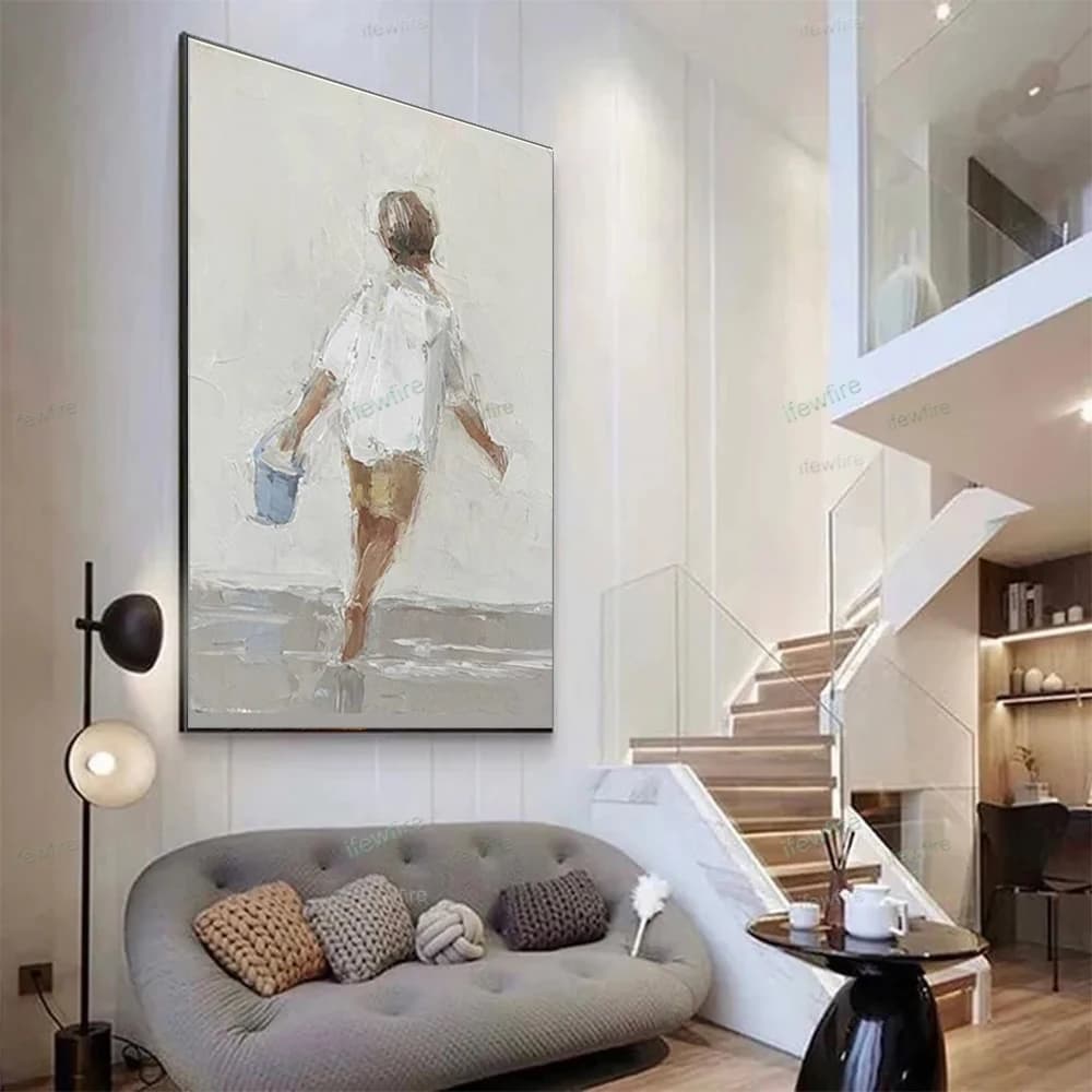 Hand Painted Canvas Modernism Abstract Nude Girls Back Art Painting For Living Room Bedroom Decor Paintings Abstract Canvas Art