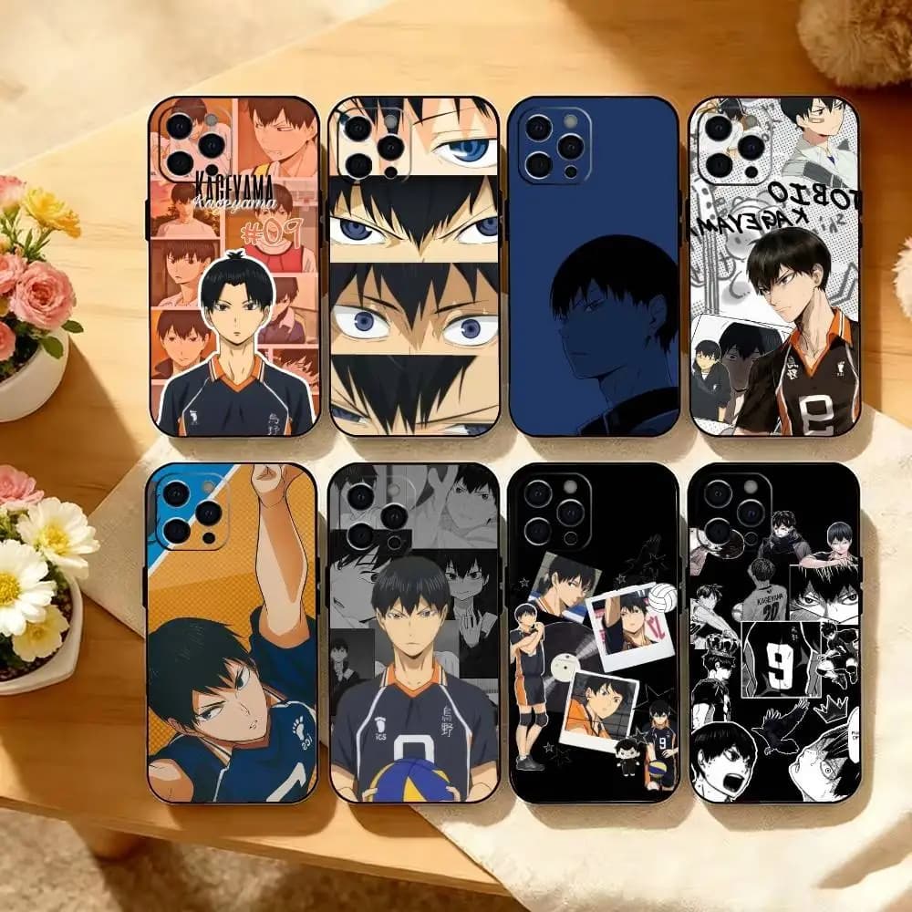 H-Haikyuu T-Tobio K-Kageyama Phone Case Silicone Soft For IPhone 17 16 15 14 13 12 11 X XR Plus Pro Max Plus