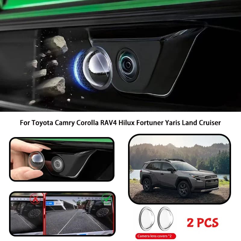 For Toyota Camry Corolla RAV4 Hilux Fortuner Yaris Land Cruiser Car camera protective cover lens cover