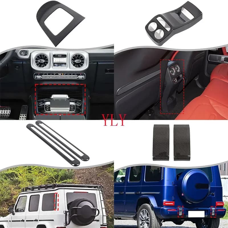 ABS Carbon Fiber For Mercedes-Benz G-Class W465 2025+ Car dashboard central control panel decorative sticker Car protection kit