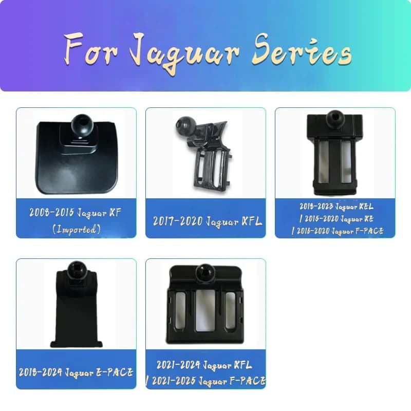 Special Mounting Bracket for JAGUAR Car Phone Holder XF 2008-2015, XE 2015-2019, XEL 2018-2020, F-PACE 2016-2023, XFL 2017-2022