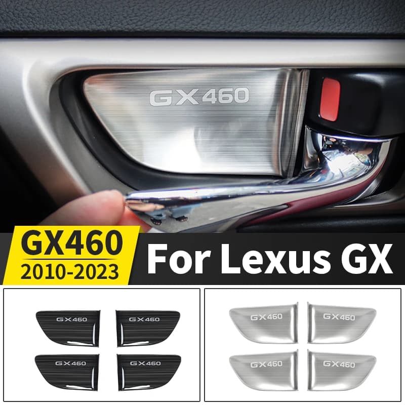 Stainless Steel Door Handle Panel for Lexus GX460 GX 460 2023-2010 2022 2021 2020 2019 2018 2017 Interior Decoration Accessories