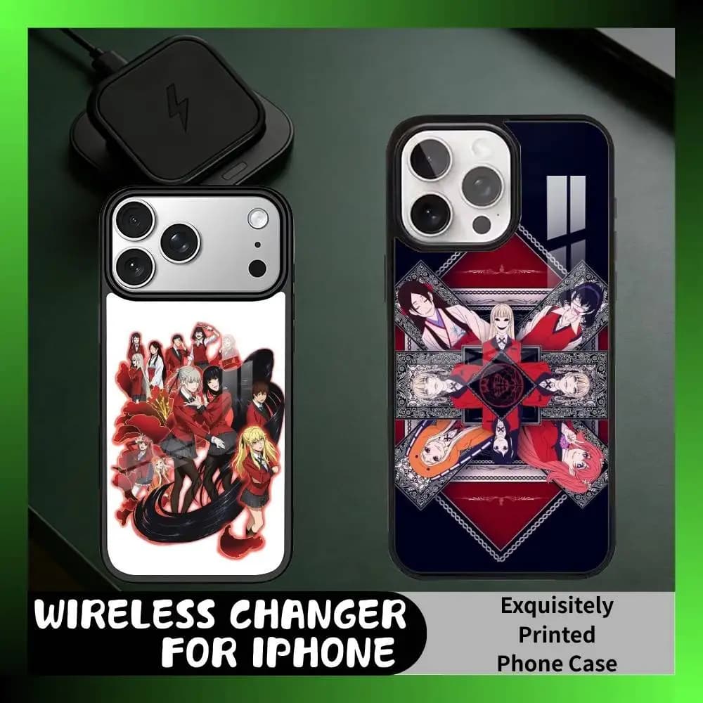 Ambling-Maniac Yumeko Anime K-Kakegurui  Phone Case For iPhone17,16,15,14,13 Plus,Pro Max Magnetic For Magsafe Wireless Charging