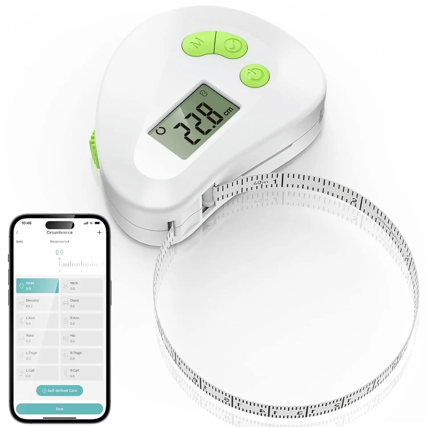 Automatic Shrink Waist Measuring Tape - Soft Ruler for Home & Cross-Border Use