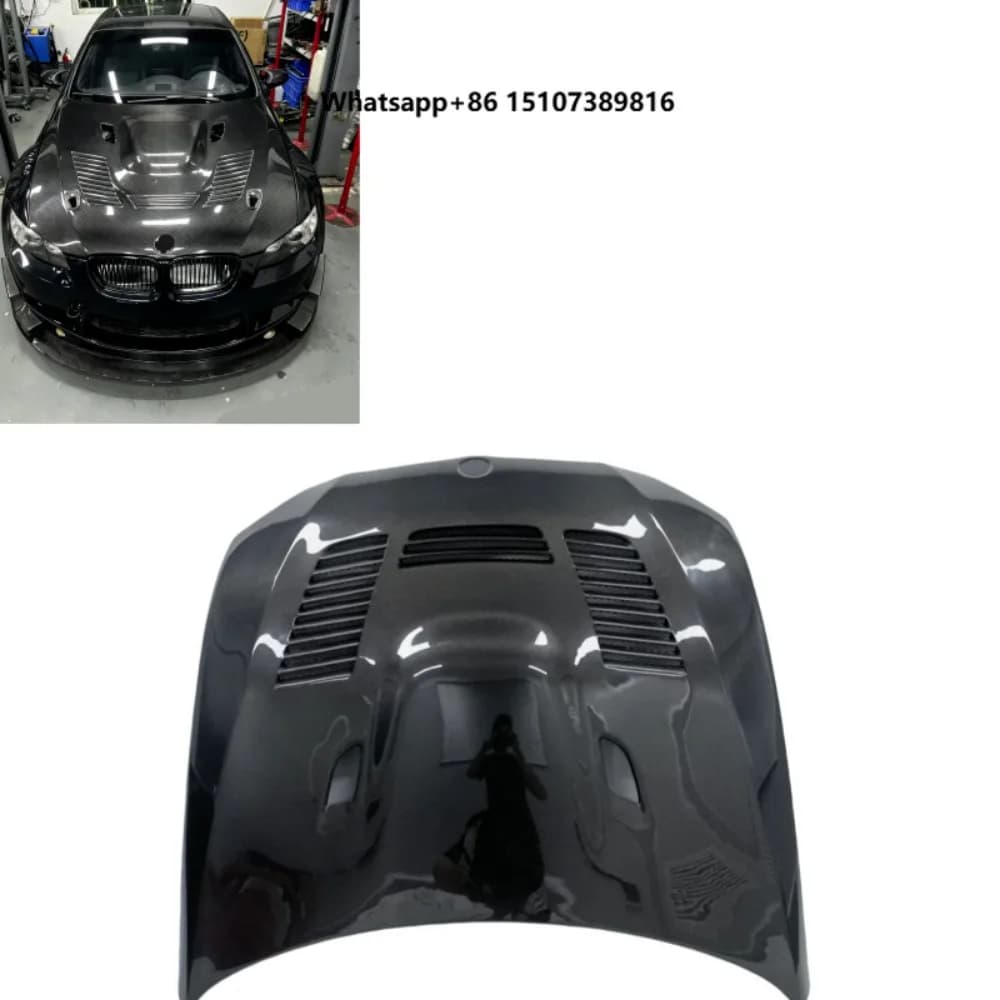 Perfectly Modified Car Body with a Carbon Fiber Hood for M3 E92 Carbon Fiber Engine Hood