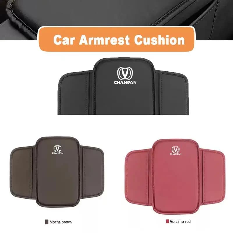 Premium Leather Armrest Cover, Comfortable Console Pad for Changan CS75 Plus CS55 UNI-T UNI-K Eado