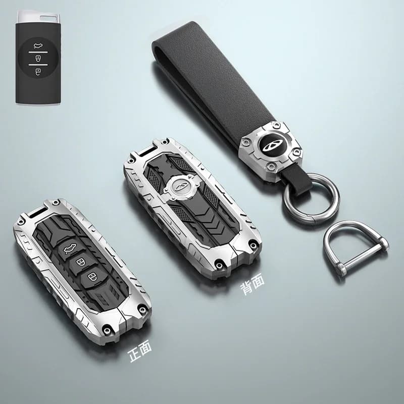 Car Key Cover Case Shell For Chery Tiggo 8 Arrizo 5 Pro Gx 5x eQ7 Chery Tiggo 7 Pro 2020 Accessories Car-Styling Keychain