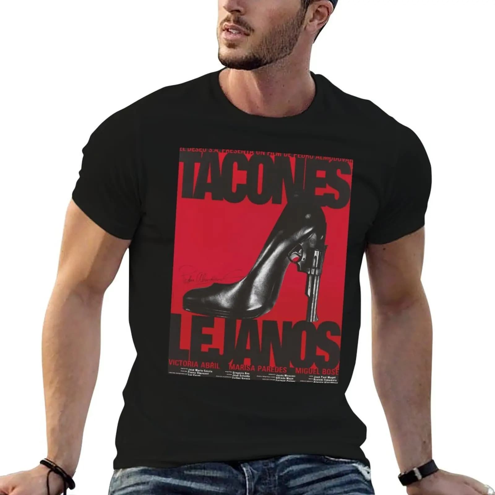 High Heels Pedro Almodovar T-Shirt cotton man t-shirts anime shirt men graphic t shirts