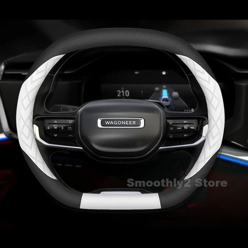 Leather Car Steering Wheel Cover For NEW Jeep Wagoneer S 2024 2025 ultra-thin Auto interior Jeep Wagoneer S Accessories 2025