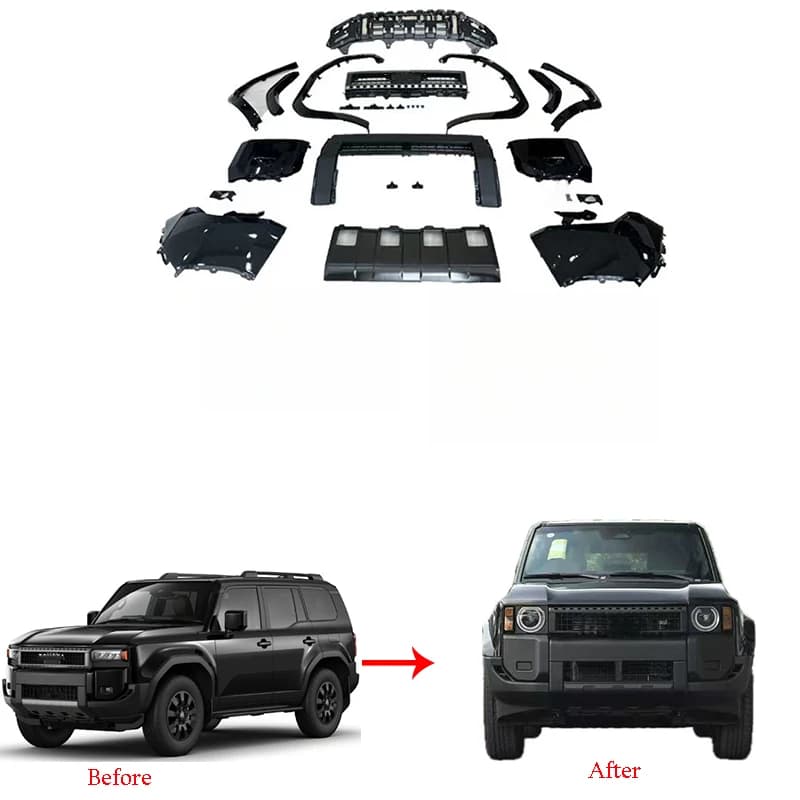 LC250 Accessories for  LC250 2024+ Upgrade to VX Contain Front  Bumper Eyebrow Car Body Kits