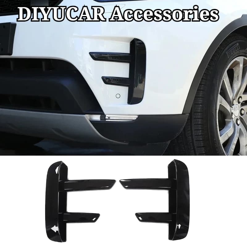 For Land Rover Discovery 5 LR5 L462 2017-2026 ABS Black Car Front Fog Lamp Frame Cover Trim Exterior Car Accessories