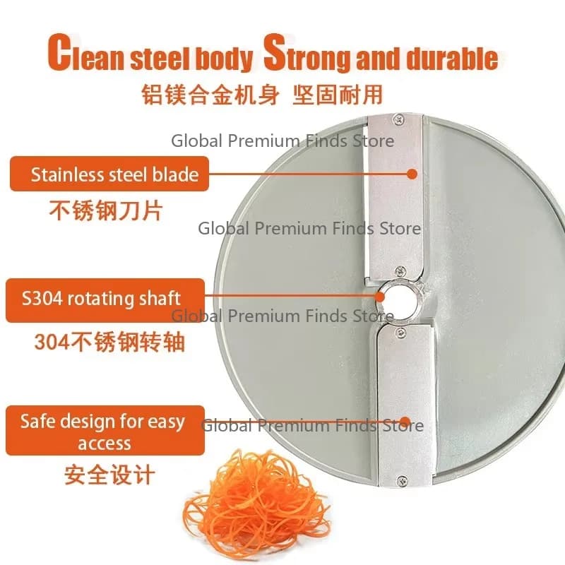 Commercial Multi-Functional Vegetable Cutter – 110V/220V Fully Automatic Eco-Friendly Slicer Shredder Cube Cutter