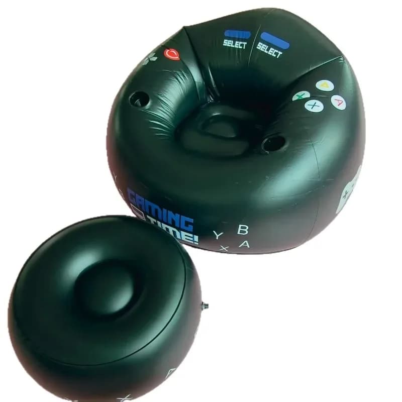 PVC e-sports inflatable sofa, back chair, bedroom flocked lazy sofa
