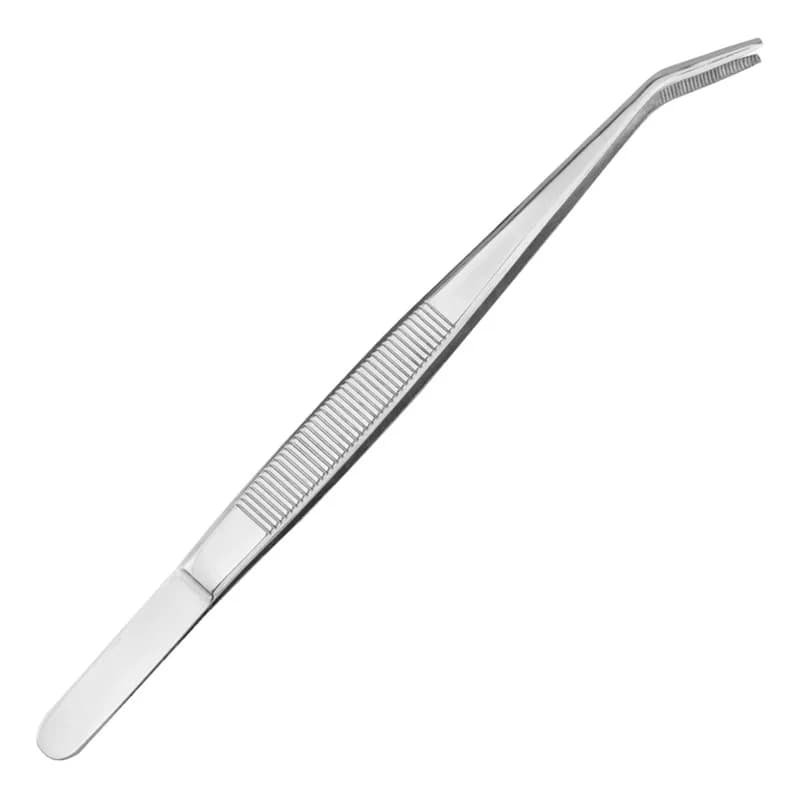 High Quality Professional Stainless Steel Curved Tooth Tweezers Surgical Pliers Pure Cotton Pliers Tool