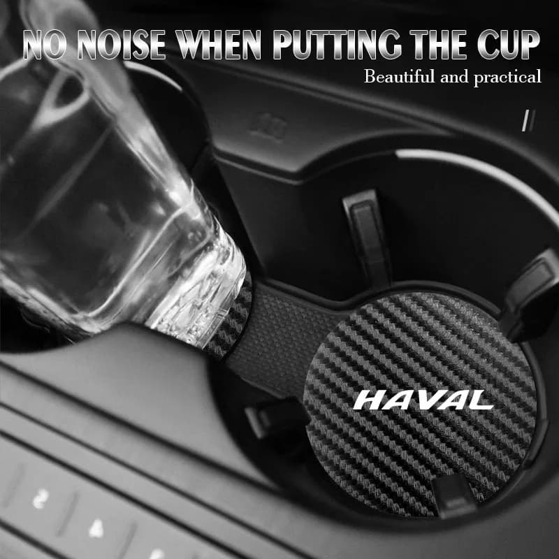 Waterproof Non-slip Cup Holder Pad 2Pcs For Haval F7 H6 H7 H8 Jolion, Fit Changan Deepal SL03 S07 Interior Mat