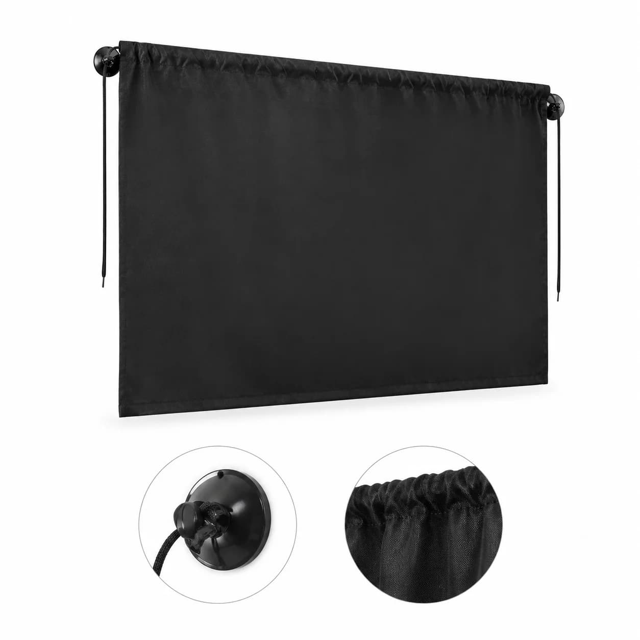 Universal Car Side Window Sunshade Curtain with Suction Cups, Cartoon UV Protection Cover for Babies and Children