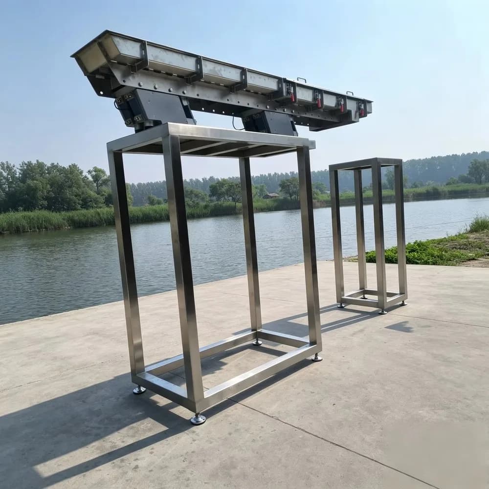 Heavy-Duty Electromagnetic Vibrating Feeder 10 kW Multi-Voltage 380V 220V 440V 110V High-Stand Industrial Feeding