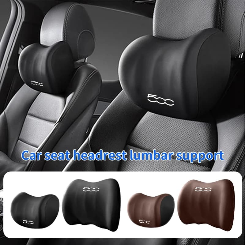 Car Accessories Headrest U-shaped Neck Pillow Lumbar Support For FIAT 500 Astra Bravo Panda Freemont Linea Strada Ducato Grande