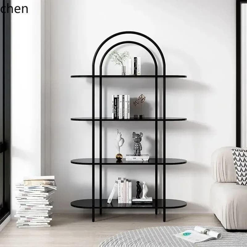 BB  multi-layer arched shelf living room floor home simple storage rack display stand