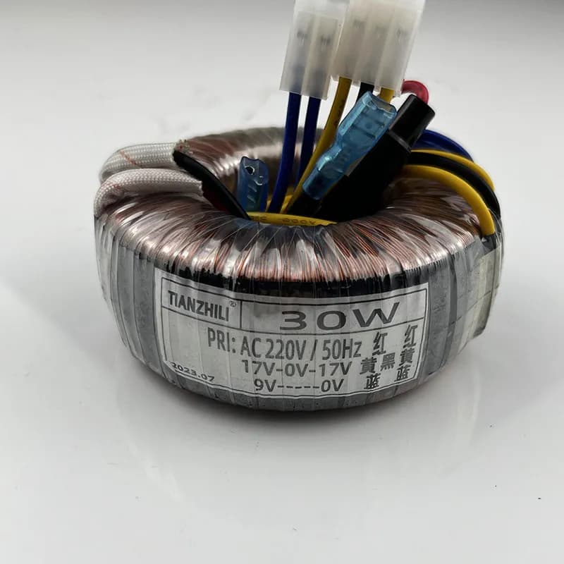 30W Toroidal Transformer 220V To Dual 17V 9V Pure Copper Full Power Amplifier Accessory Preamp