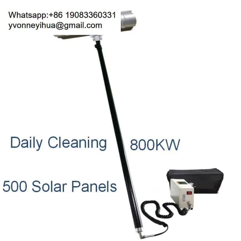 7.2m Solar Photovoltaic Panel Cleaning Kit Battery Powered Tool Machine PV Cleaning Equipment System Robot