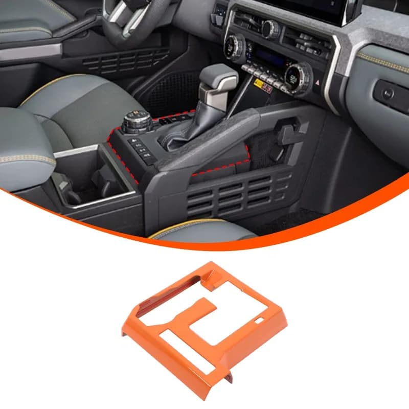 For 2024+ Toyota Tacoma Center Console Gear Shift Panel Frame  Gear Shift Cover Trim ABS Car Accessories