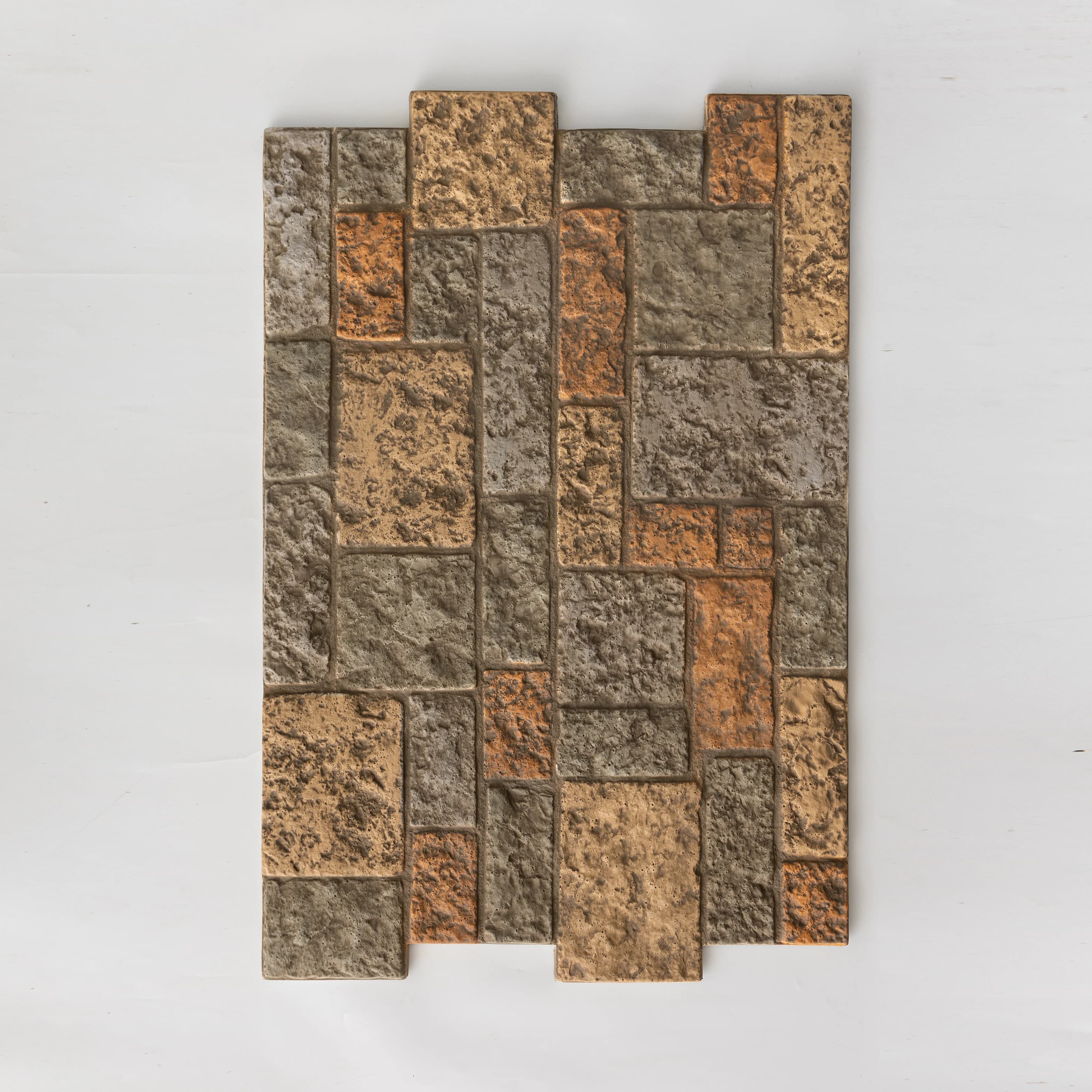 Cultural Rock Faux Brick Artificial Stone Veneer Wall Anti-Pollution Recyclable Home Villa Indoor Application Geometric Figure
