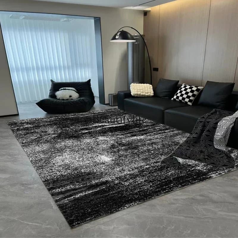 01Nordic carpet dark high-end simple living room coffee table dirt-resistant and easy to take care of American retro floor mat