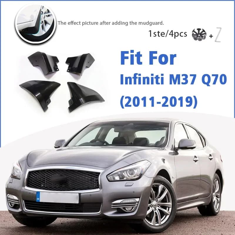 Mudguard For Infiniti M M25 M35h M37 M56 Q70 Q70L Y51 2011-2019 Mudflaps Mudguards Car Accessories Splash Guard Fender 2015 2017