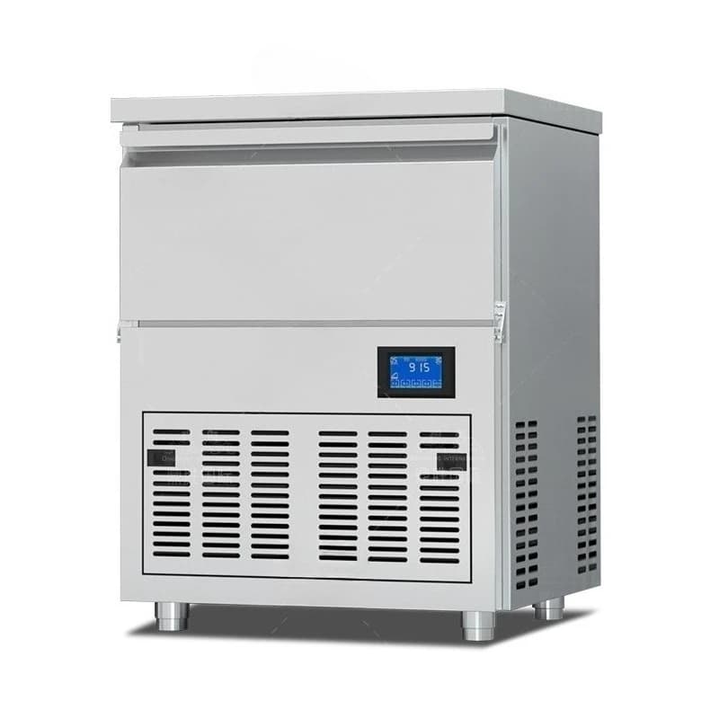 Cylinder ice machine commercial automatic milk tea shop bar KTV cylindrical ice cube machine commercial