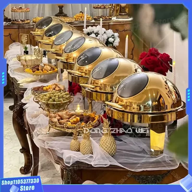 Luxury Modern Hot Pot Set for Business Buffet Catering Service Chef Tableware Wholesale Price High Quality Dining Equipment