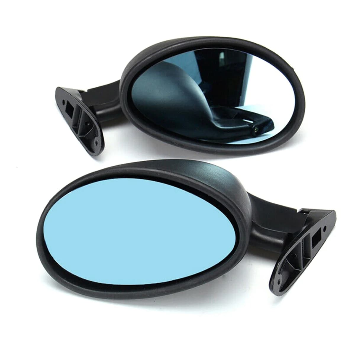 Espejo retrovisor Retro modificado para coche F1, espejo lateral de puerta azul, 2 uds., espejo California