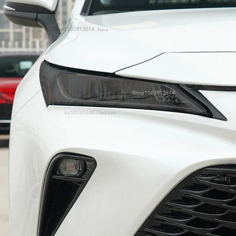 Transparent Black TPU Car Light Repair Sticker For TOYOTA Venza 2021-2022 Car Headlight Protective Film Vinyl Restoration