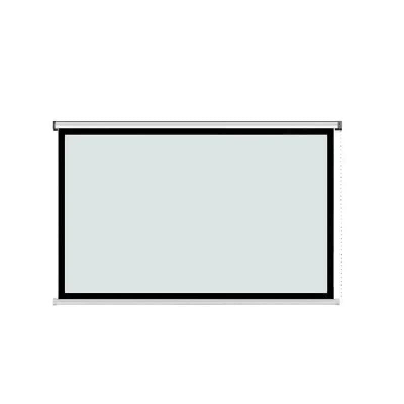 84 100 120 inch manual projector screen 4:3 16:9 manual scrolling projection curtain home office theater *&&