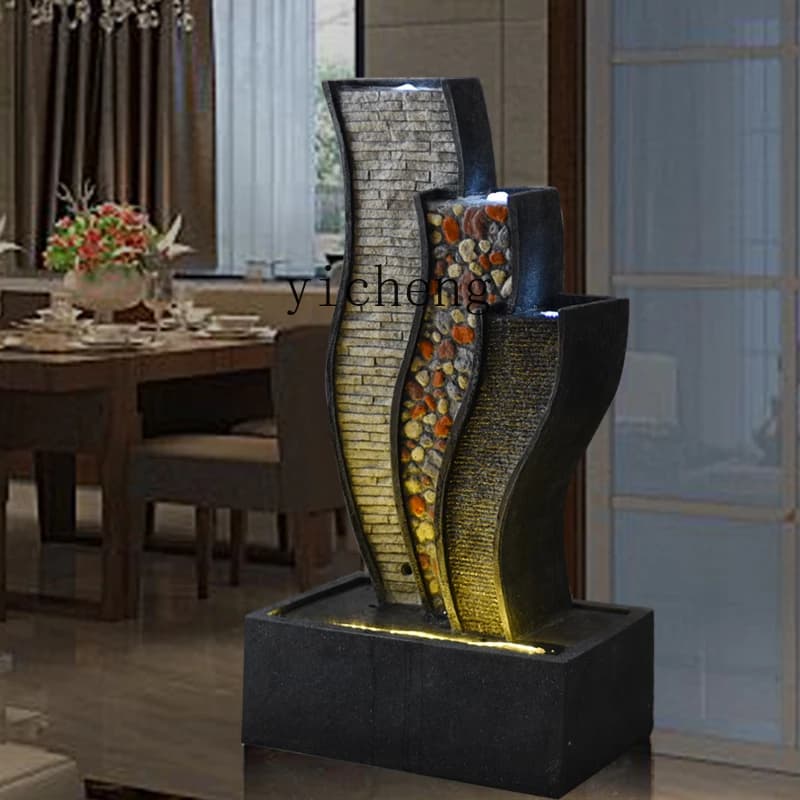 L7-10  creative home furnishings, living room, flowing water making money, fountain water feature, indoor water  wall ornament