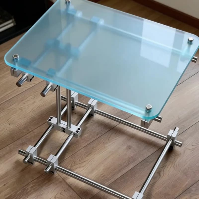 Acrylic coffee table living room simple and gradual change of color edge table