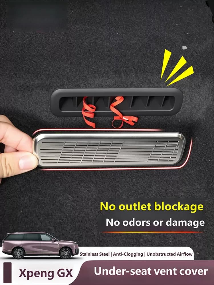 For Xpeng GX 2026 2027 Seat Air Conditioning Vent Protection Cover Anti Blocking Dust Cover Interior Modification Accessories