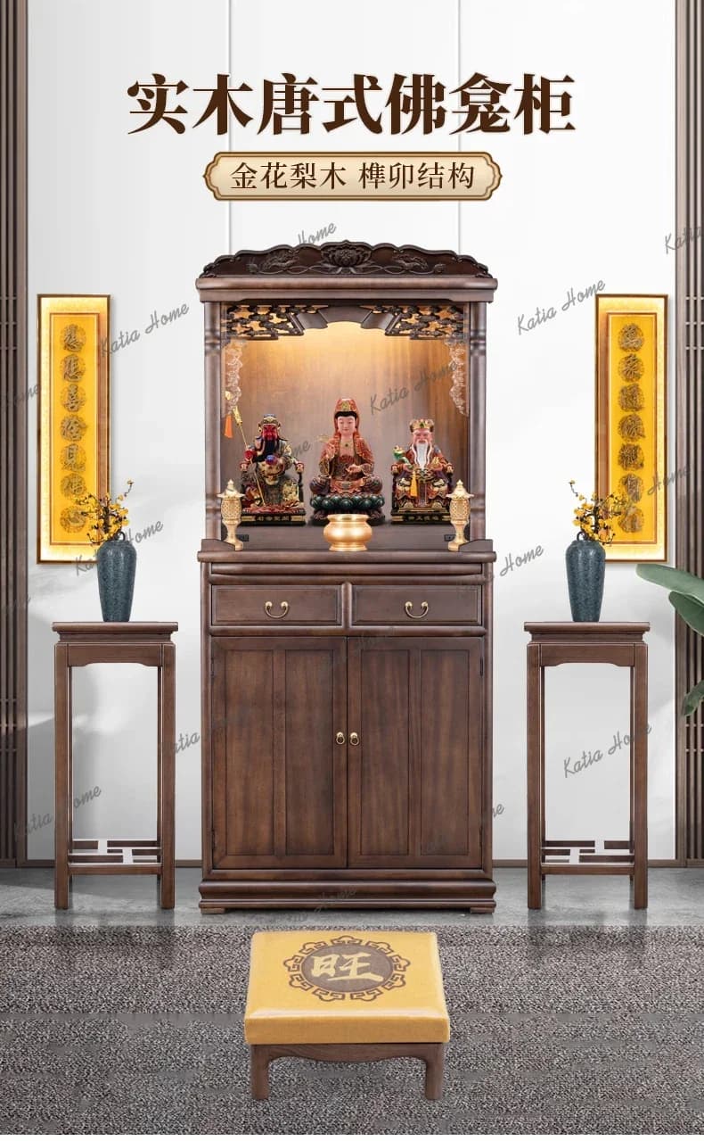 FG  Buddhist Shrine Offering Table New Chinese Vertical Cabinet Modern Light Luxury Small Offering Table Guanyin Buddhist