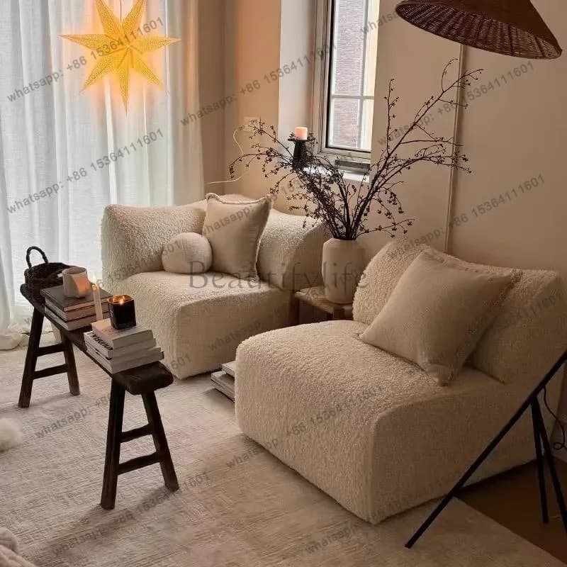 LJY Oversized European Living Room Sofas Minimalist Lazy Lounges Living Room Sofas Individual Japanese Divano Soggiorno Furnitur