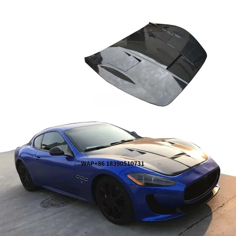 Carbon Fiber Fibre Front Bonnet Hood Fit for GT GTS Granturismo 2008-2016