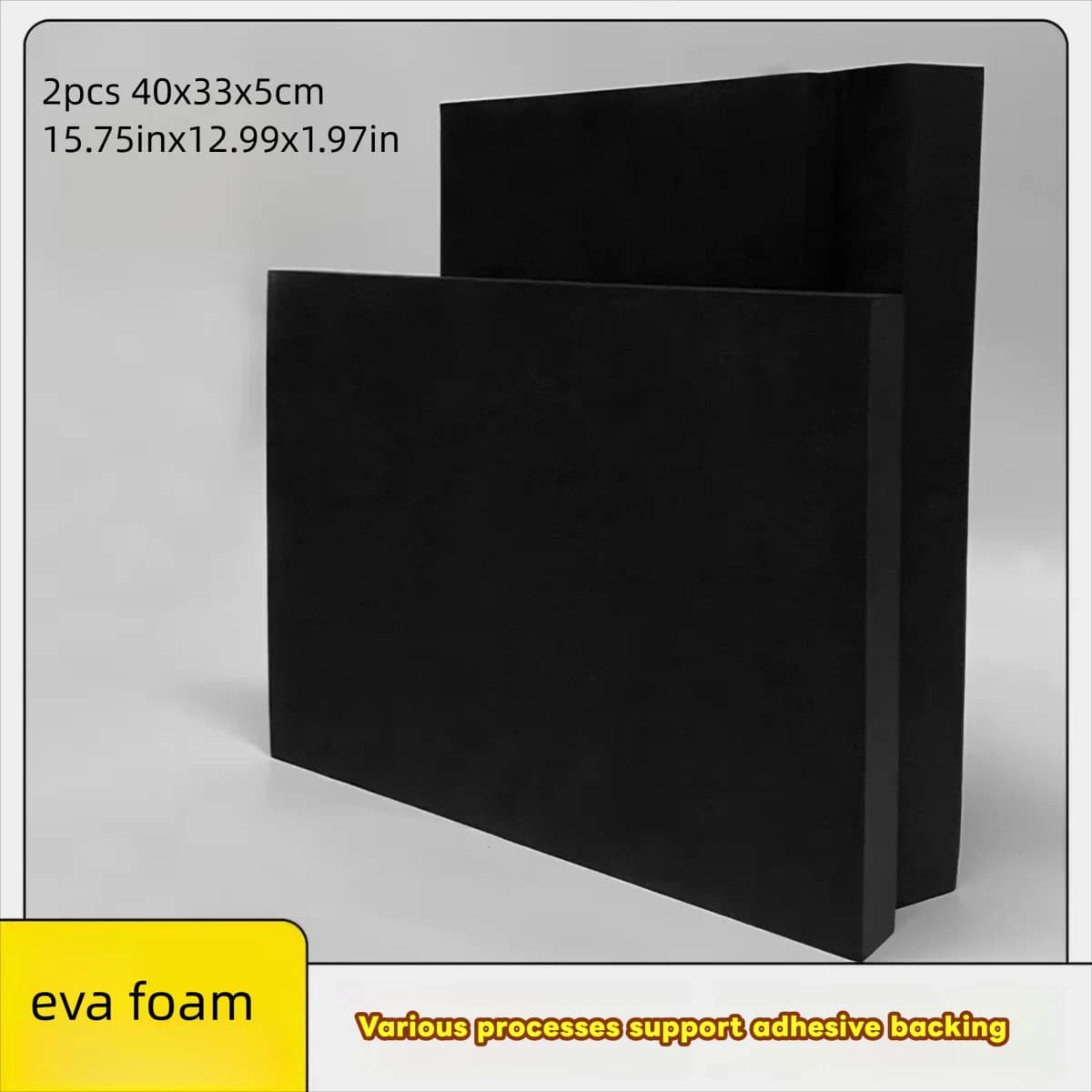 2pcs 40x33x5cm EVA Foam Sheets Shockproof Noiseproof Rubber Thick Foam Pad Craft EVA Board Handmade DIY Model Making Material