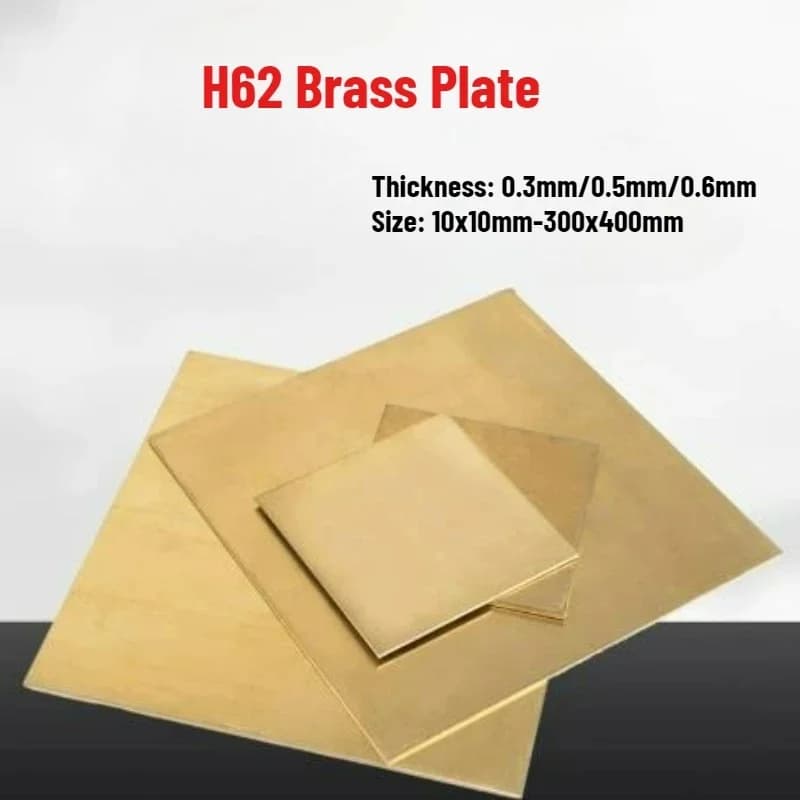 C27400 CuZn40 Brass Sheet Plate 0.3-0.6mm Thick, Metal Shim Stock for Model Making Craft Frame Architectural DIY