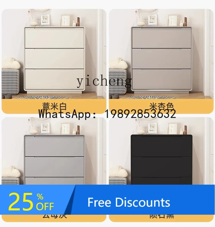 AA  ultra-thin tipping bucket shoe cabinet enters  against the wall and the entrance cabinet of the home