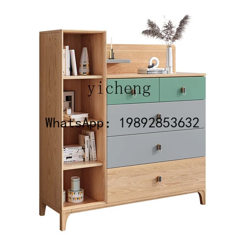 LYY XL Solid Wood Chest of Drawers Nordic Ash Storage Cabinet Furniture Locker