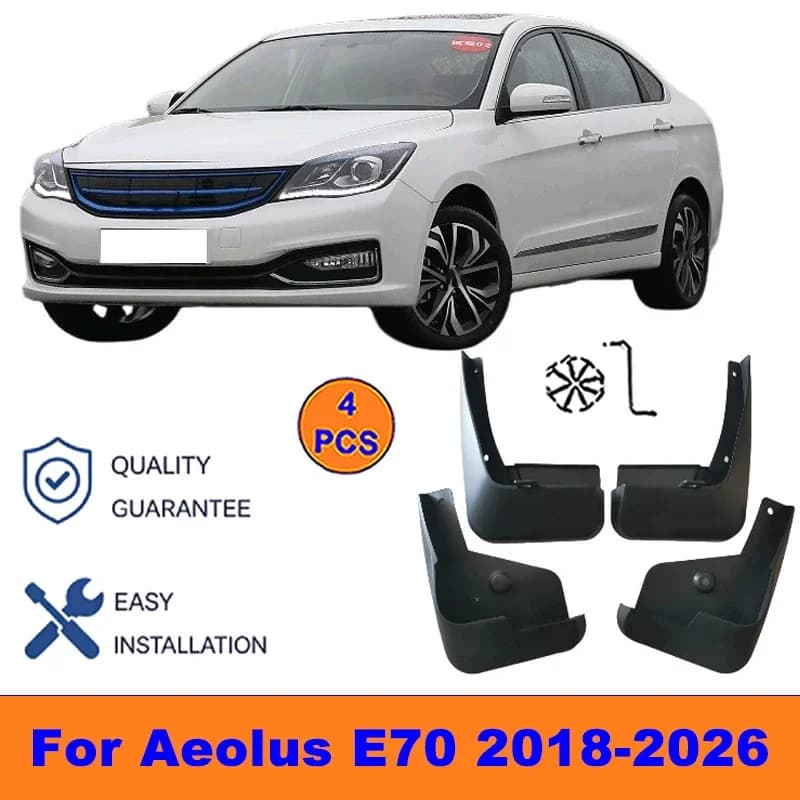 4Pcs Mud Flaps For Aeolus E70 2018-2026-Splash Guards Front&Rear Wheel Fender Mudguards Car Exterior Protection Accessories
