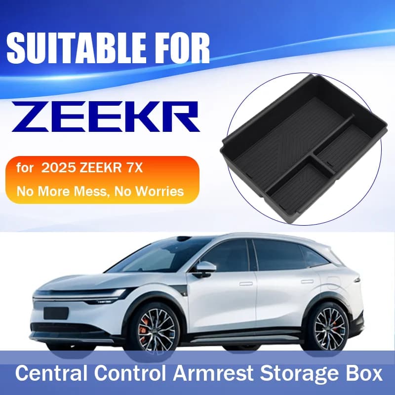 Suitable for 2025 ZEEKR 7X central control armrest box storage box storage box storage box car supplies