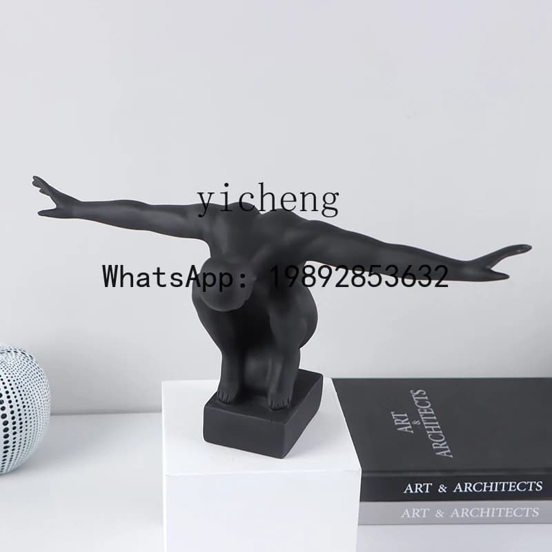 X-29    Diving Champion Sports Figure Art Ornament Bookshelf Sculpture Home Decoration