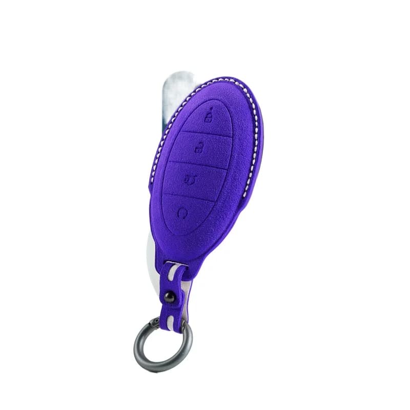 Premium Suede Key Cover Case for BYD Yangwang (U8/U9) - Protective Key Fob Shell Keybag Keychain