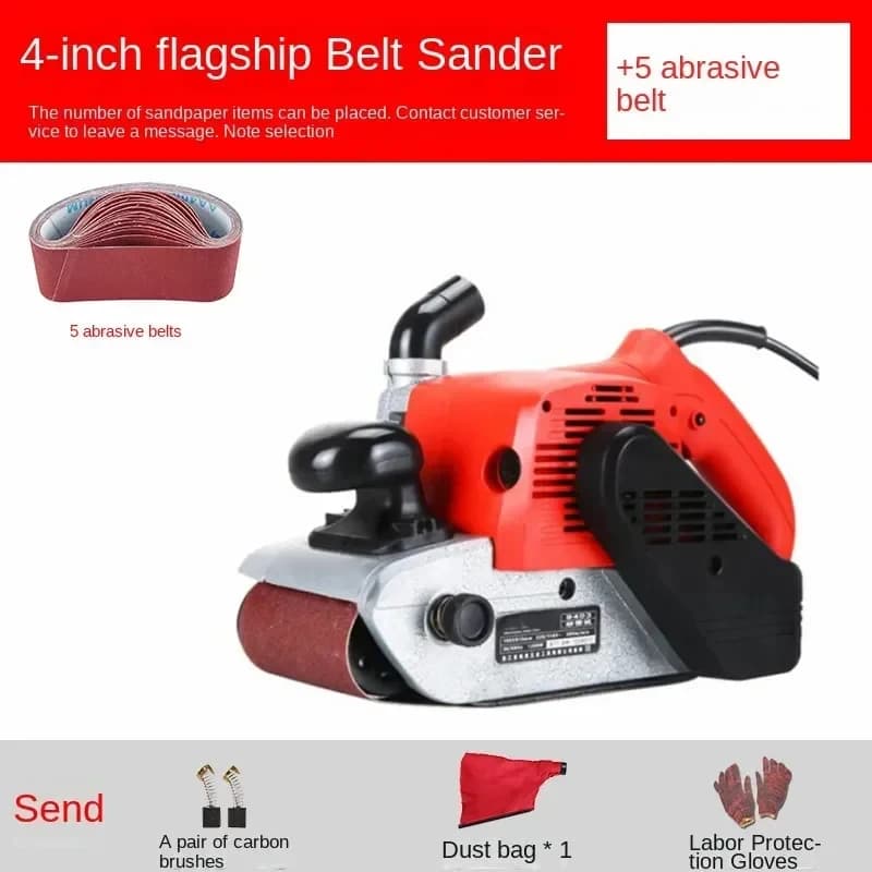 Portable Belt Sander – Flip Design, Fine Sanding & Polishing, Woodworking / Models / Metal Surface Finishing
